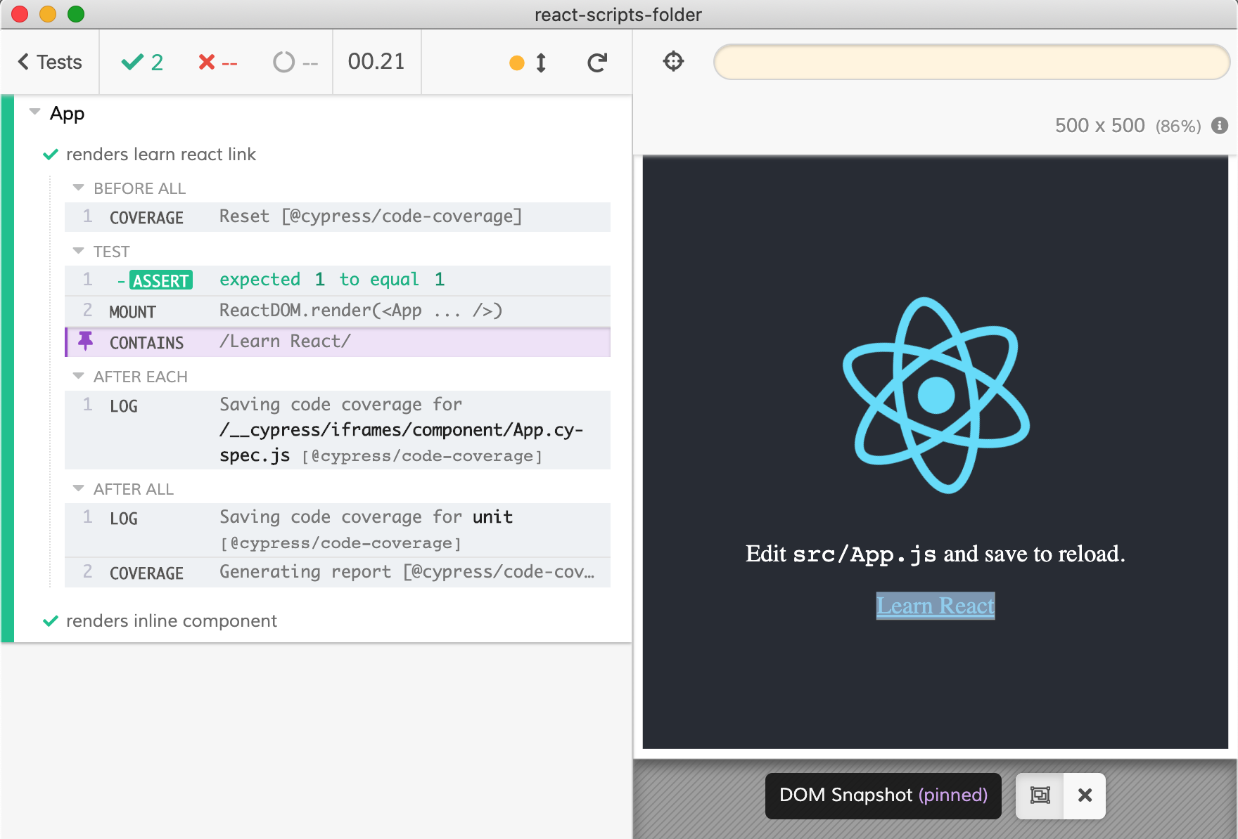 App test