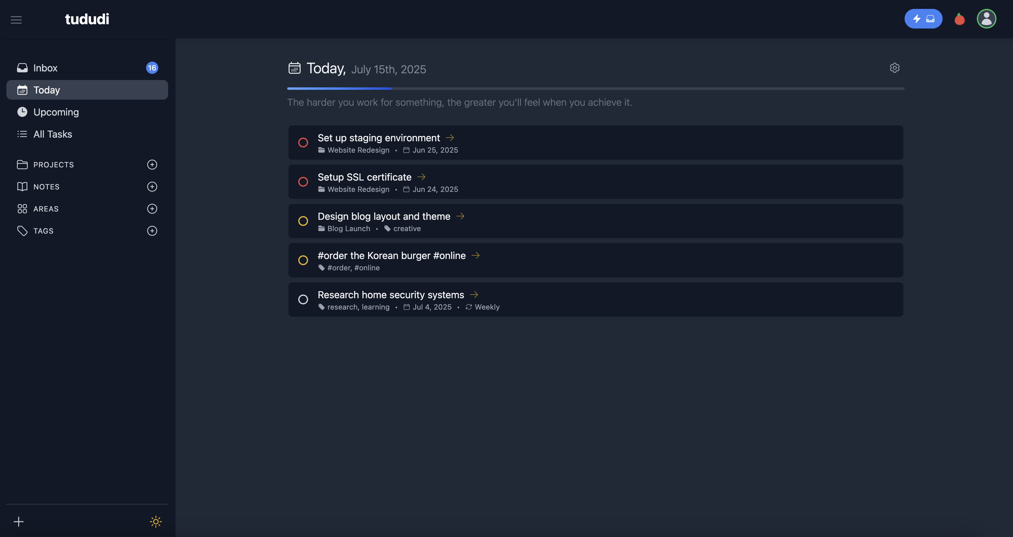 Dark Mode Screenshot