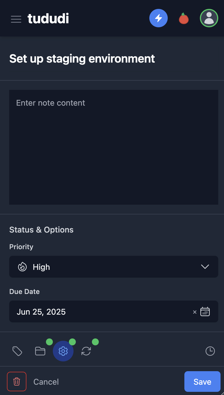 Dark Mobile Screenshot